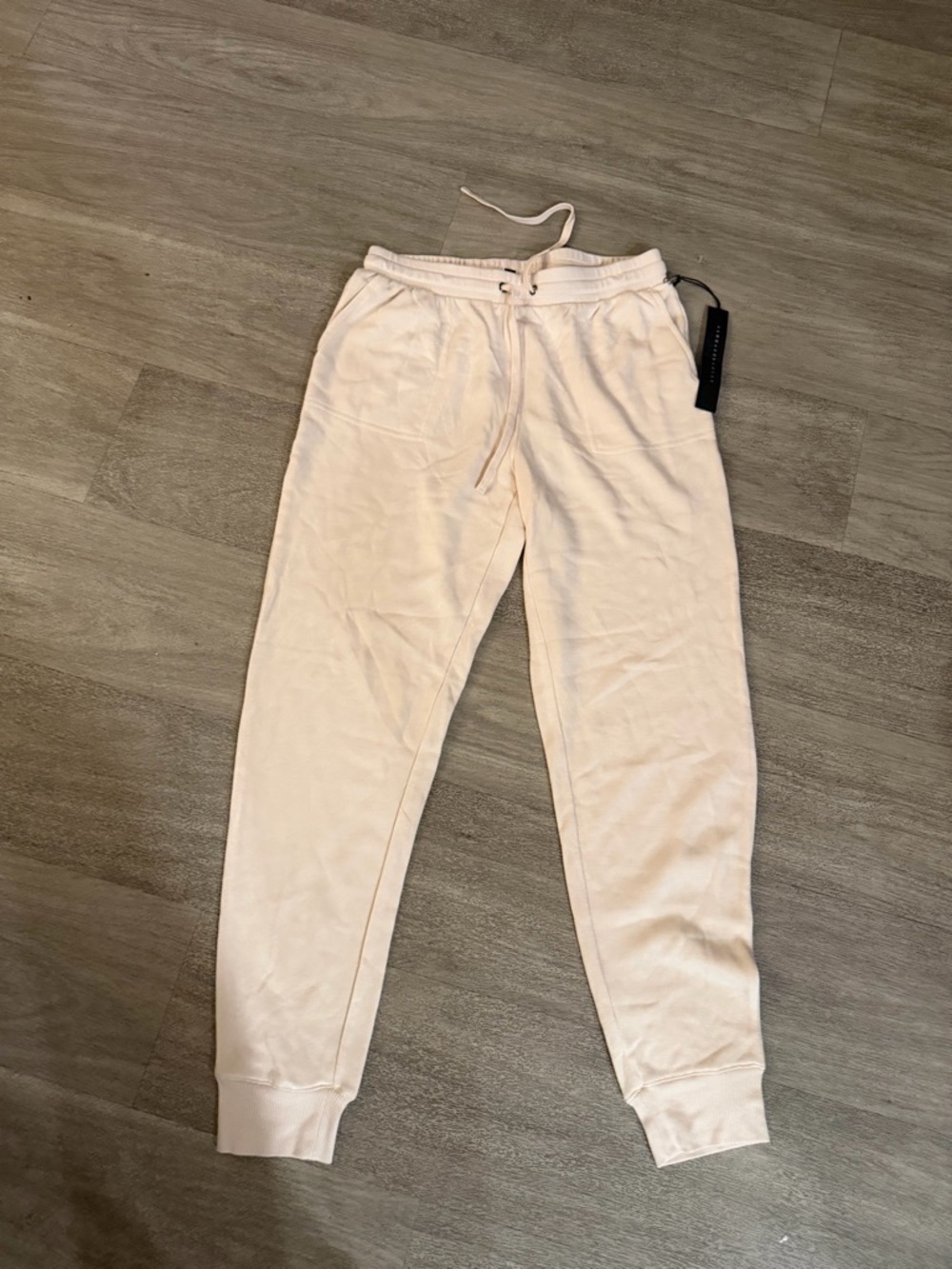 New Jane Delancey Light Blush Drawstring Joggers S